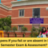 What happens if you fail or are absent in SOL 1/3/5 Semester Exam & Assessment?